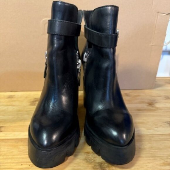 Ash Ricky Lug Sole leather Platform Wedge Booties - Size EU37 - NWOT - Picture 9 of 16